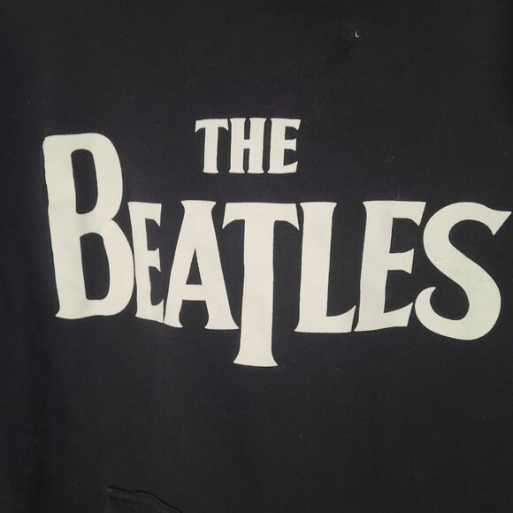 Vtg Y2K 2005 The Beatles Officially Licensed Black Large Pullover Hoodie - Picture 2 of 5